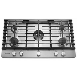 KitchenAid 36-Inch Built-In Gas Cooktop With Even-Heat™ Burner - KCGS556ESS