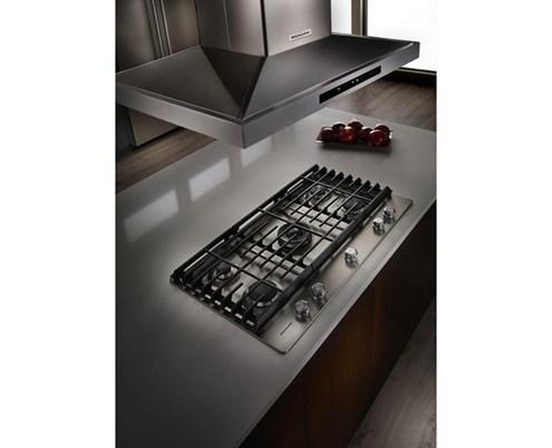 KitchenAid 36-Inch Built-In Gas Cooktop With Even-Heat™ Burner - KCGS556ESS