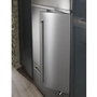 KitchenAid 43-Inch, 24.2 Cu.Ft. Built-In French 3-Door Refrigerator With Platinum Interior Design - KBFN502ESS