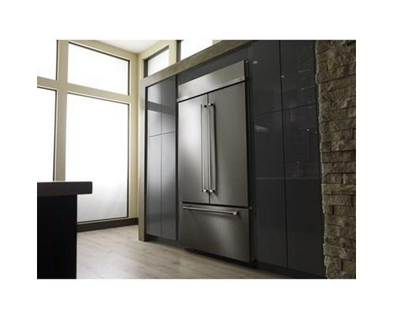 KitchenAid 43-Inch, 24.2 Cu.Ft. Built-In French 3-Door Refrigerator With Platinum Interior Design - KBFN502ESS