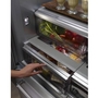 KitchenAid 43-Inch, 24.2 Cu.Ft. Built-In French 3-Door Refrigerator With Platinum Interior Design - KBFN502ESS