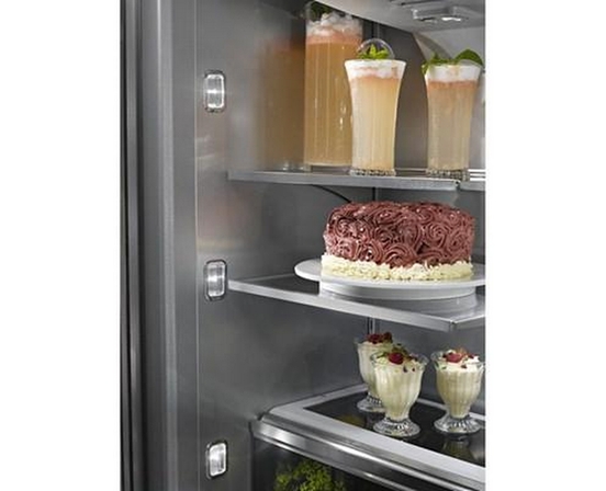 KitchenAid 43-Inch, 24.2 Cu.Ft. Built-In French 3-Door Refrigerator With Platinum Interior Design - KBFN502ESS