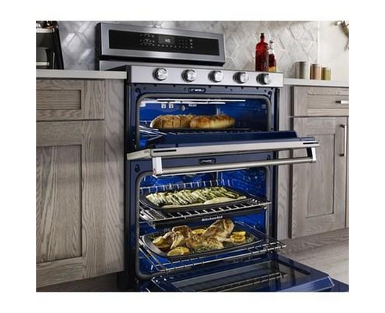 KitchenAid 30-Inch Freestanding Dual-Fuel Range - KFDD500ESS