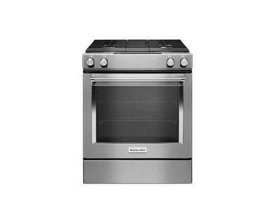 KitchenAid 30-Inch Slide-In Dual-Fuel Range - KSDG950ESS