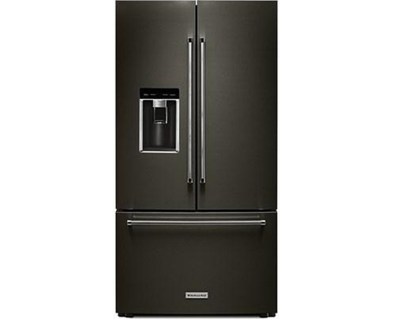 KitchenAid 36-Inch, 23.8 Cu. Ft. Counter-Depth French 3-Door Refrigerator With Ice And Water - KRFC704FBS