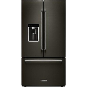 KitchenAid 36-Inch, 23.8 Cu. Ft. Counter-Depth French 3-Door Refrigerator With Ice And Water - KRFC704FBS