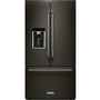 KitchenAid 36-Inch, 23.8 Cu. Ft. Counter-Depth French 3-Door Refrigerator With Ice And Water - KRFC704FBS