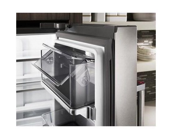 KitchenAid 36-Inch, 23.8 Cu. Ft. Counter-Depth French 3-Door Refrigerator With Ice And Water - KRFC704FBS