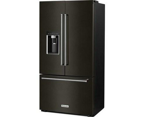 KitchenAid 36-Inch, 23.8 Cu. Ft. Counter-Depth French 3-Door Refrigerator With Ice And Water - KRFC704FBS