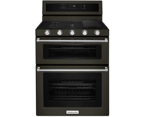 KitchenAid 30-Inch Freestanding Gas Range - KFGD500EBS