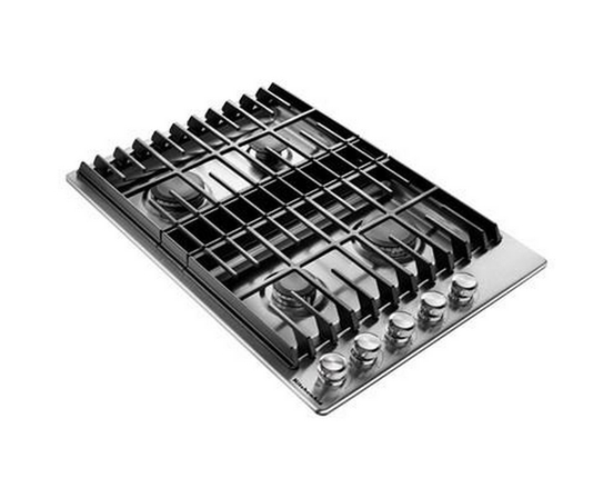 KitchenAid 30-Inch Built-In Gas Cooktop With Downdraft - KCGD500GSS