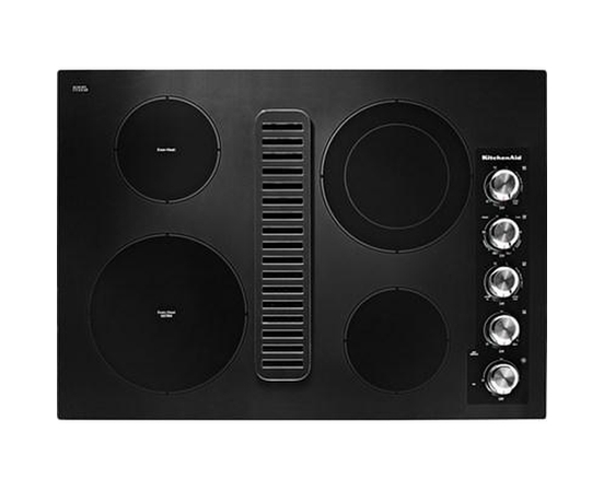 KitchenAid 30-Inch Built-In Electric Cooktop With Even-Heat™ Element - KCED600GBL