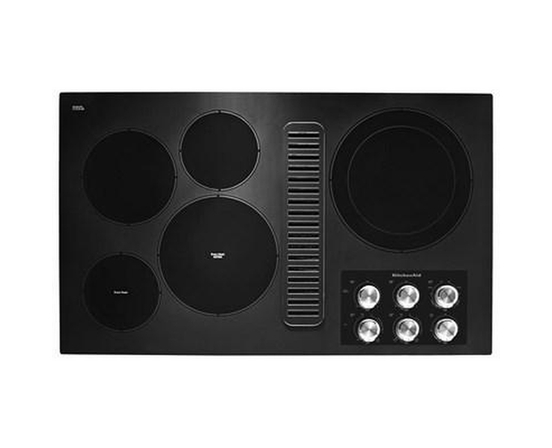 KitchenAid 36-Inch Built-In Electric Cooktop With 5 Elements - KCED606GBL