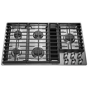 KitchenAid 36-Inch Built-In Gas Cooktop With Downdraft - KCGD506GSS