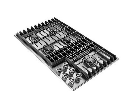 KitchenAid 36-Inch Built-In Gas Cooktop With Downdraft - KCGD506GSS