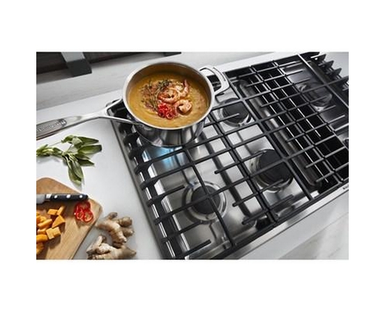 KitchenAid 36-Inch Built-In Gas Cooktop With Downdraft - KCGD506GSS