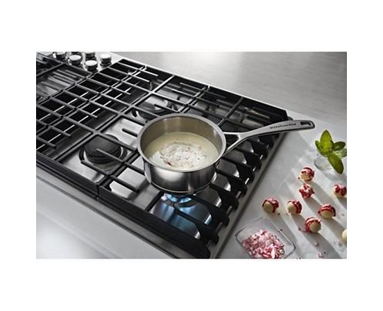 KitchenAid 36-Inch Built-In Gas Cooktop With Downdraft - KCGD506GSS