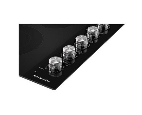 KitchenAid 30-Inch Built-In Electric Cooktop With 5 Elements - KCES550HBL