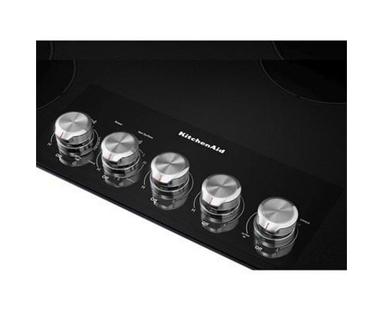 KitchenAid 36-Inch Built-In Electric Cooktop With Even-Heat™ Ultra Power™ Element - KCES556HBL