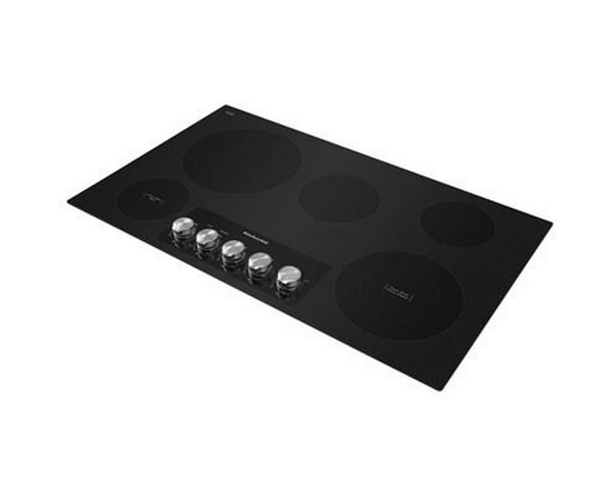 KitchenAid 36-Inch Built-In Electric Cooktop With Even-Heat™ Ultra Power™ Element - KCES556HBL