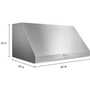 KitchenAid 36-Inch Commercial-Style Wall Mount Hood Shell - KVWC906KSS