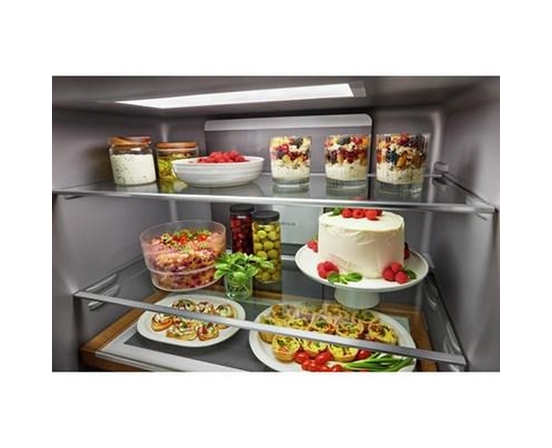 KitchenAid 36-Inch, 19.4 Cu. Ft. Counter-Depth 4-Door Refrigerator With Printshield™ Finish - KRQC506MPS