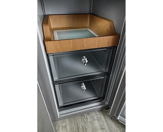 KitchenAid 36-Inch, 19.4 Cu. Ft. Counter-Depth 4-Door Refrigerator With Printshield™ Finish - KRQC506MPS