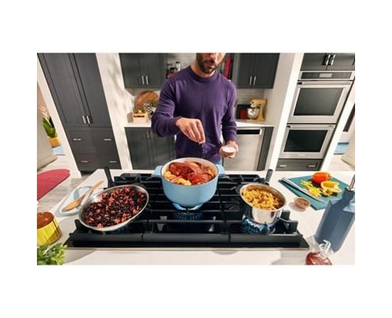 KitchenAid 36-Inch Built-In Gas Cooktop With 5 Burners - KCGG536PBL