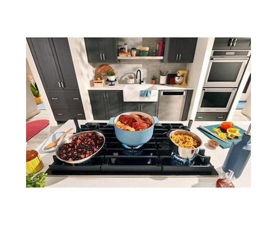 KitchenAid 36-Inch Built-In Gas Cooktop With 5 Burners - KCGG536PBL