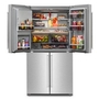KitchenAid 36-Inch, 19.4 Cu. Ft. Counter-Depth French 4-Door Refrigerator With Water And Ice Dispensing System - KRQC736RPS