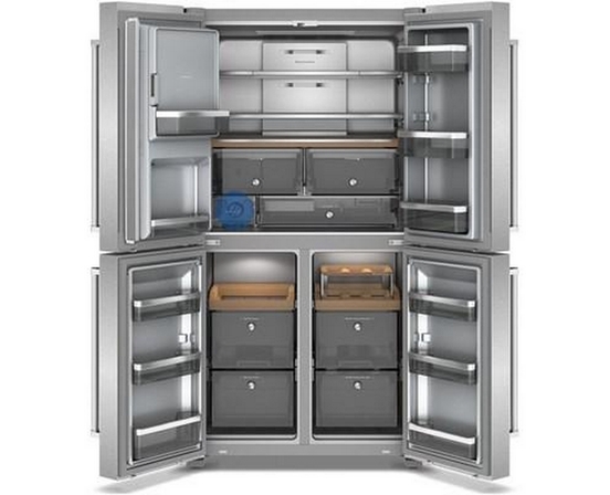 KitchenAid 36-Inch, 19.4 Cu. Ft. Counter-Depth French 4-Door Refrigerator With Water And Ice Dispensing System - KRQC736RPS