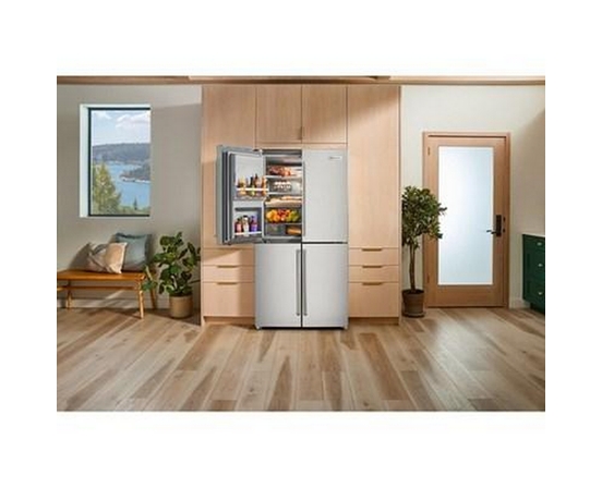 KitchenAid 36-Inch, 19.4 Cu. Ft. Counter-Depth French 4-Door Refrigerator With Water And Ice Dispensing System - KRQC736RPS