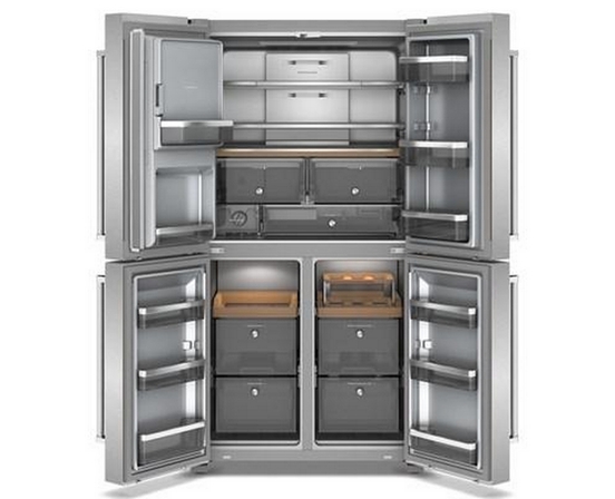 KitchenAid 36-Inch, 19.4 Cu. Ft. Counter-Depth French 4-Door Refrigerator With Water And Ice Dispensing System - KRQC736RPS