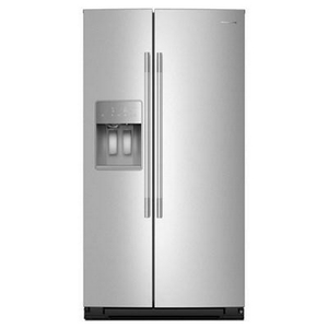 KitchenAid 36-Inch, 21 Cu. Ft. Counter-Depth, Side-By-Side Refrigerator With Ice And Water Dispenser - KRSC536RPS