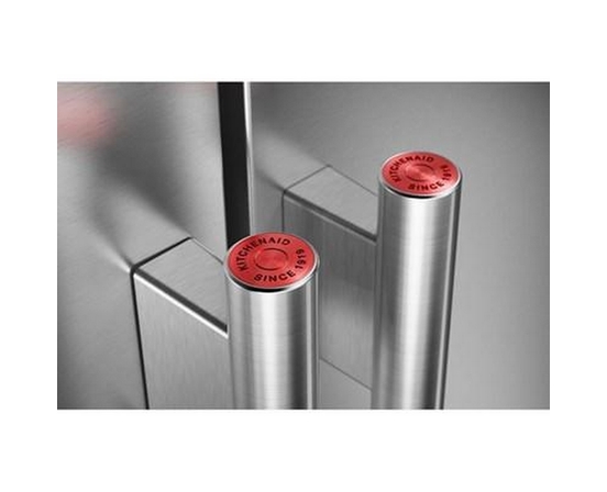 KitchenAid 36-Inch, 28 Cu. Ft. Side-By-Side Refrigerator With Ice And Water Dispenser - KRSF536RPS