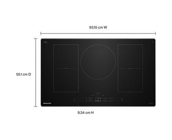 KitchenAid 36-Inch Built-In Temp Cook™ Induction Cooktop With 5 Cooking Zones - KCIT736SSS