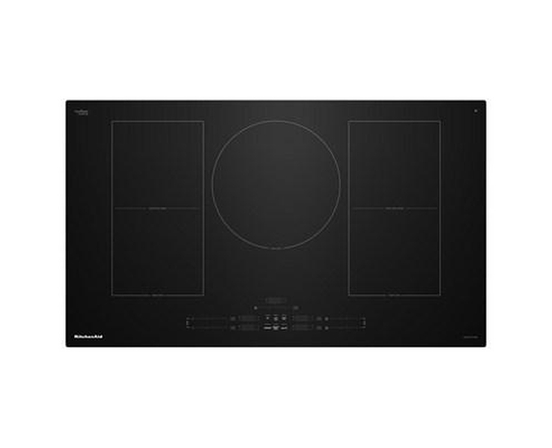 KitchenAid 36-Inch Built-In Temp Cook™ Induction Cooktop With 5 Cooking Zones - KCIT736SBL