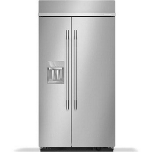 KitchenAid 42-Inch, 25.1 Cu. Ft. Built-In Side-By-Side Refrigerator With External Water And Ice Dispensing System - KBSD742SPS