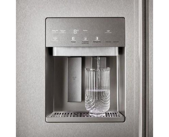 KitchenAid 48-Inch, 29.4 Cu. Ft. Built-In Side-By-Side Refrigerator With External Water And Ice Dispensing System - KBSD748SPS