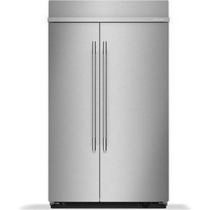 KitchenAid 48-Inch, 30 Cu. Ft. Built-In Side-By-Side Refrigerator With Platinum Interior - KBSN748SPS