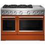 KitchenAid 48-Inch Freestanding Commercial-Style Dual-Fuel Range With Griddle - KFDD948SSC