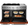 KitchenAid 48-Inch Freestanding Commercial-Style Dual-Fuel Range With Griddle - KFDD948SSC