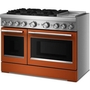 KitchenAid 48-Inch Freestanding Commercial-Style Dual-Fuel Range With Griddle - KFDD948SSC