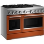 KitchenAid 48-Inch Freestanding Commercial-Style Dual-Fuel Range With Griddle - KFDD948SSC