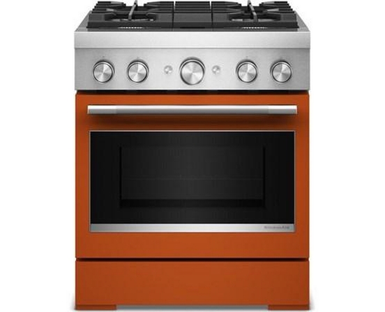 KitchenAid 30-Inch Freestanding Commercial-Style Dual-Fuel Range - KFDS930SSC