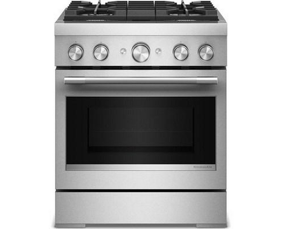 KitchenAid 30-Inch Freestanding Commercial-Style Dual-Fuel Range - KFDS930SSS