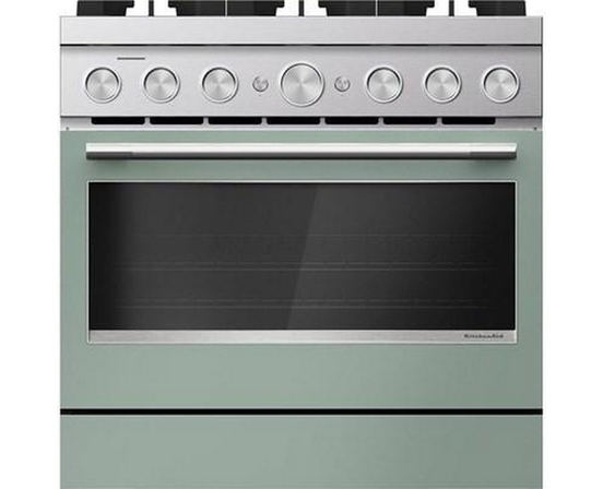 KitchenAid 36-Inch Freestanding Commercial-Style Dual-Fuel Range - KFDS936SDC
