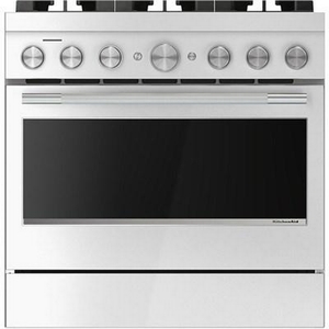 KitchenAid 36-Inch Freestanding Commercial-Style Dual-Fuel Range - KFDS936SSS