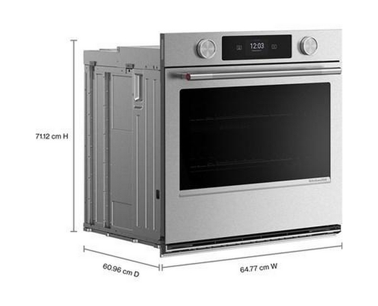 KitchenAid 27-Inch Built-In Single Wall Oven With Convection Technology - KOES727SPS