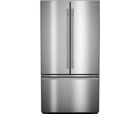 KitchenAid 36-Inch, 24 Cu. Ft. Counter-Dept French 3-Door Refrigerator With Internal Water Dispenser And Ice Maker - KRFC236SPS